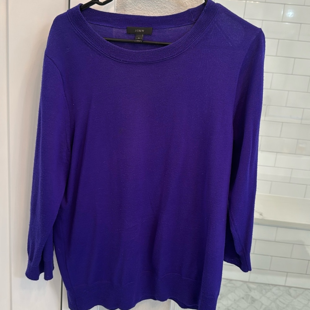 J Crew beautiful deep purple sweater